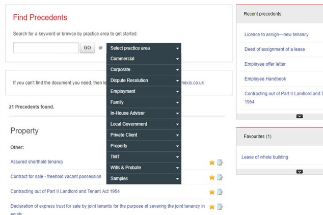 Precedents across 10 practice areas